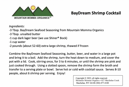 Recipe for Bay Dream Shrimp Cocktail